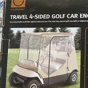 Fairway Travel 4-Sided Golf Cart Enclosure - Tan